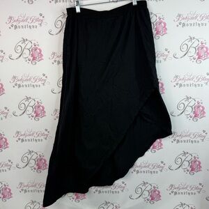 Fresh Produce skirt high low fairy hem dark Black Asymmetrical Skirt